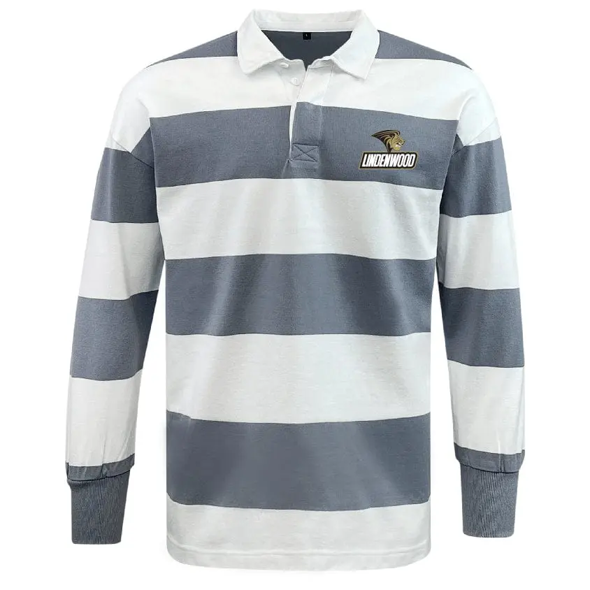 Lindenwood University Rugby Classic Long Sleeve Hooped Rugby Jersey