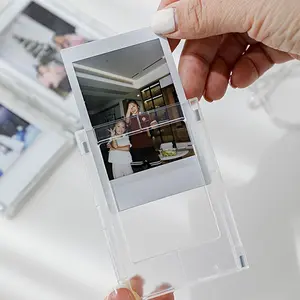 Magnetic Refrigerator Magnets Set, Plastic Magnetic Photo Frames, 3 Inch Decorative Stickers, Home Decoration Accessories, Sturdy Frame Design