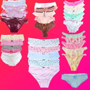 MILANBLOCKS 2026 New Mixed Bundles XS-2XL Soft Girl Sheer Knicker Fitted Lace Panties with Floral Embroidery & Ruffle Details Casual Elegant Underwear