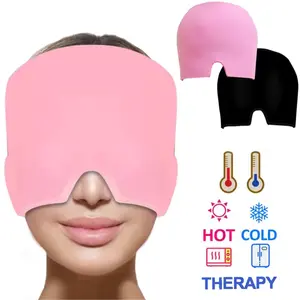 Gel Cold Compress Cooling Mask Head Cover, Reusable Gel Headband Suitable for Relieving Overheating of the Head, Relieving Fatigue and Providing Physical Cooling, Physiotherapy Cap, Sleeping Eye Mask, Stretchable Eye Mask, Sleep Aid Product