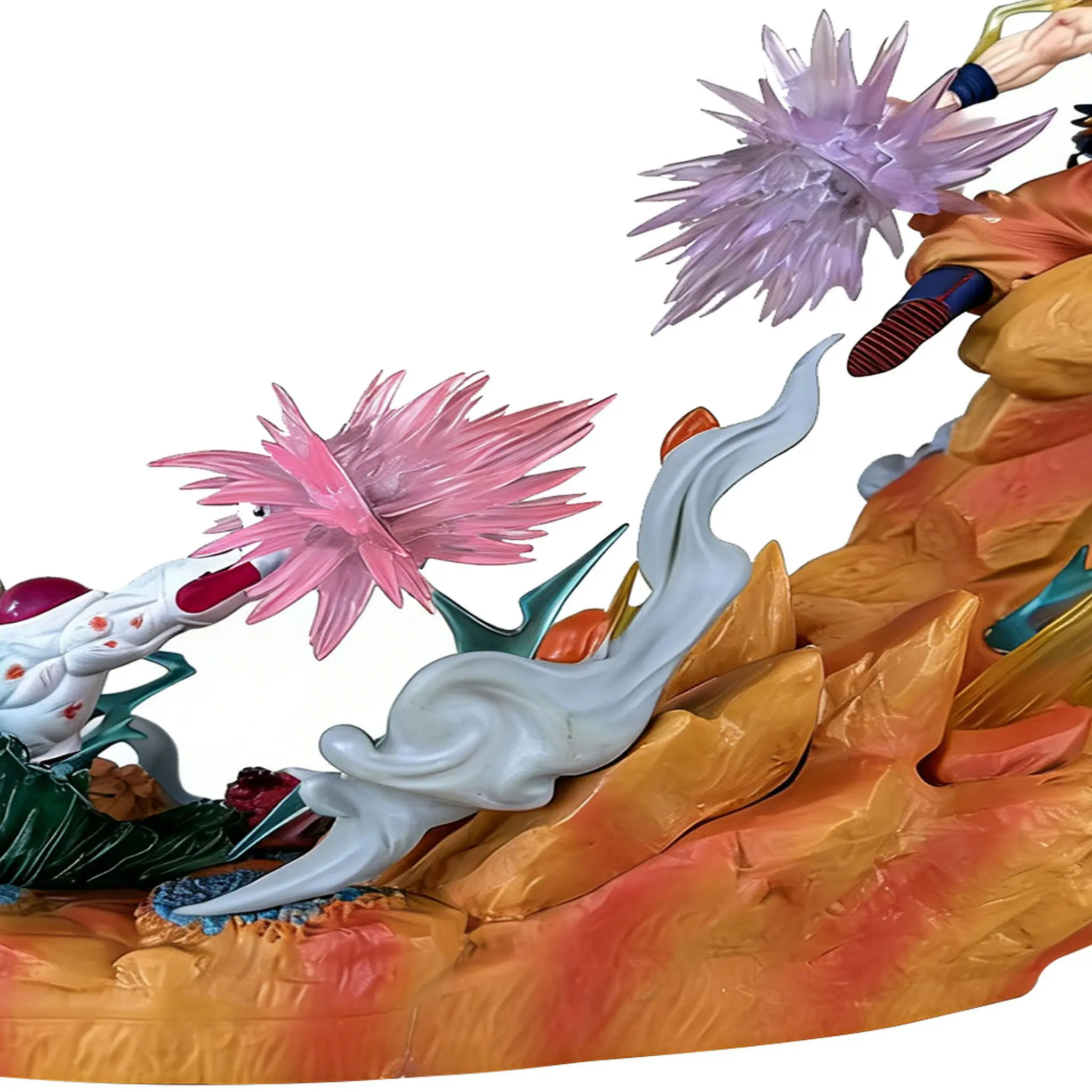 DBZ PVC Resin Anime Figure - Otaku Style Desktop Figurine with Energy Burst Base Effects, Anime Characters Home Decor Statue & Bobblehead Supplies, Holiday Gift for Otaku Fans (With Box), Anime Figures, Figurine, Statue & Bobblehead Supplies