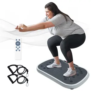 FIZCKEOM Vibration Exercise Machine for Full Body Workout – Fitness Training Platform, Home Strength Training Equipment for Women & Men,Outdoorfun