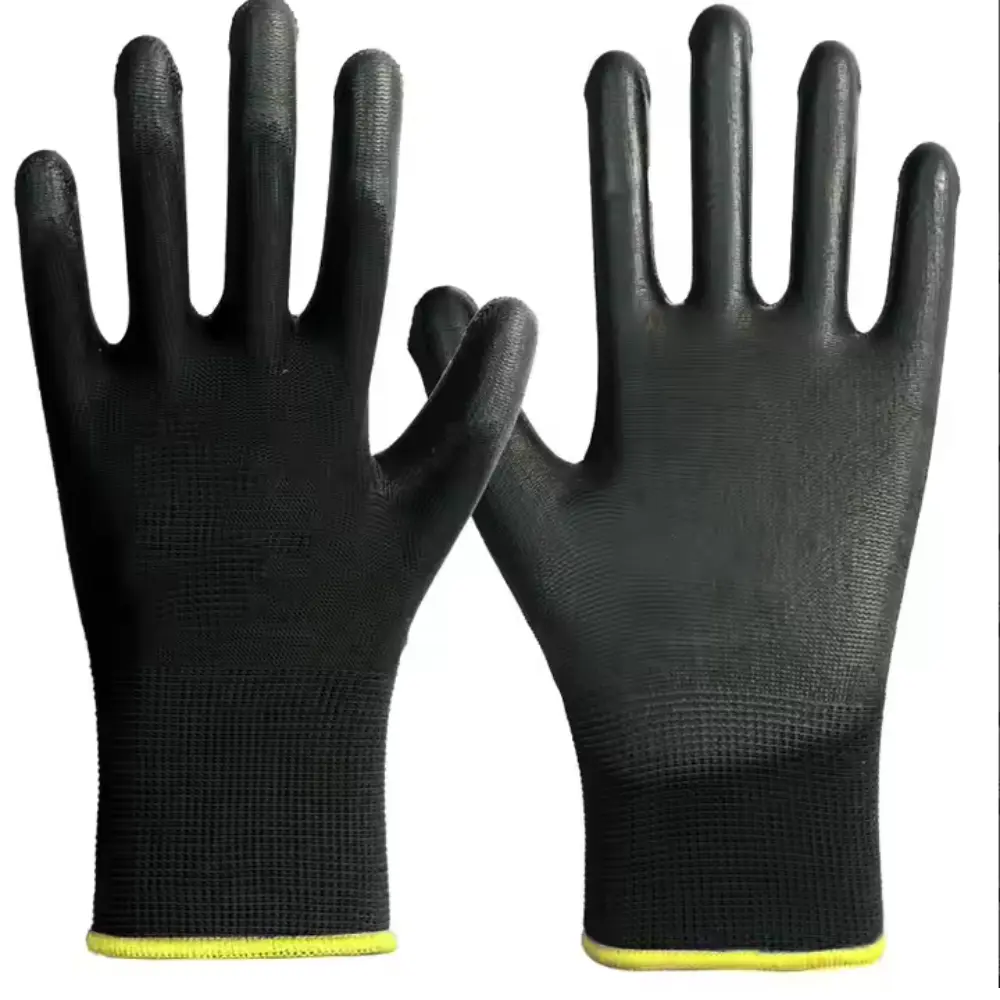 PAKNADA 24-Pair 13G Anti-Static PU Palm Coated Gloves, Lightweight Grip Safety Work Gloves for Electronics, Assembly & Precision Tasks