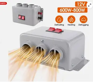 800W Electric Car Heater 3 Hole 12V DC Heating Fan Defogger Defroster Demister