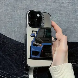 Fashion Modified JDM Racing Car Phone Case for iPhone 17 16 15 14 13 12 11 Pro Max X XR XS MAX 8 7 Plus 16E 17 Airdrop-resistant and non-slip classic mixed material soft caseShockproof Matte Back Cover