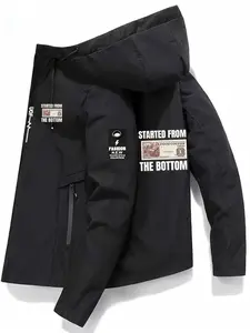 New Pattern Element Jacket, Dollar Print, All-Weather Outdoor Hiking Vest, Lightweight Durable Fabric, Casual Slim-Fit Outerwear