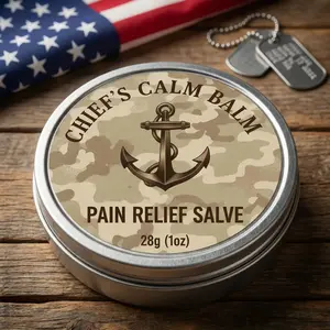 Chief's Calm Balm Topical Salve with Terpenes – Hand-Crafted, Fast-Absorbing, Aromatherapy Scented | For Hands, Joints, Muscle Recovery | 1oz (28g)