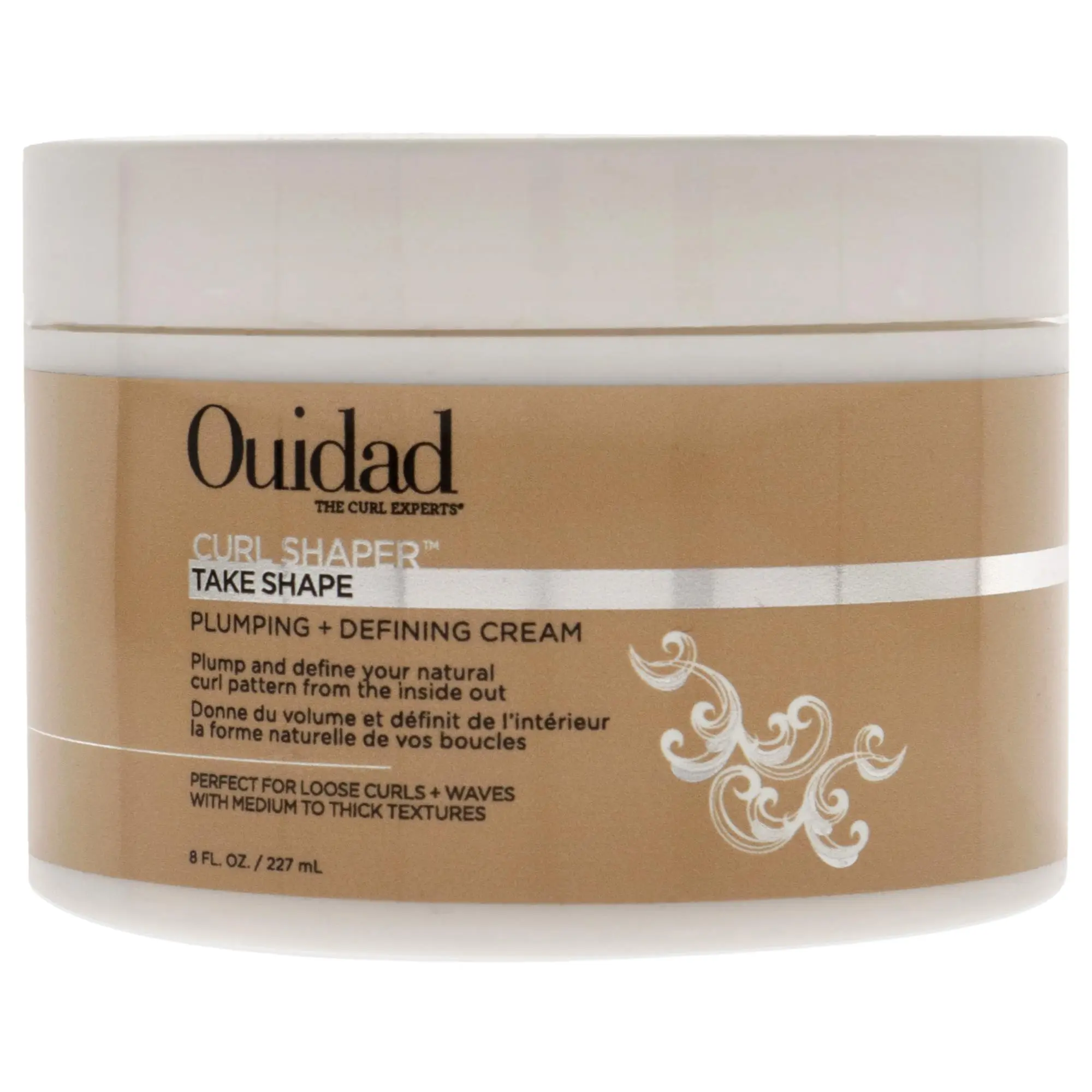 Ouidad Coil Infusion Take Shape Plumping Plus Defining Cream - Unisex Haircare for Defined Curls, 8oz Cream