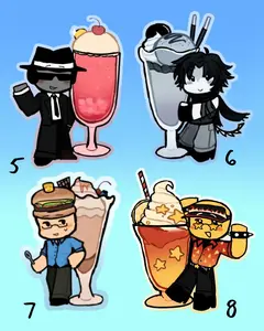 ROBLOX FORSAKEN Keychains – Translucent Gamer Acrylic Charms, Kawaii Bag Accessory, Cool Collectible Gift for Fans, Aesthetic Merch for Players