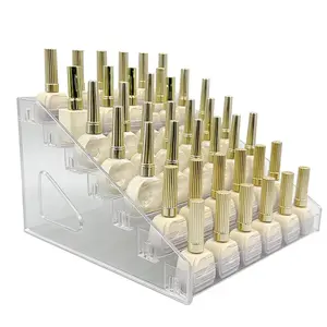 Nail Art Tool Display Stand, Nail Polish Gel Storage Box, Beauty Salon Eyeshadow Cosmetics Desktop Organizer, Makeup Organizing Case, Multilayer Storage, Beauty Supplies Organizer, Durable Storage Organizer