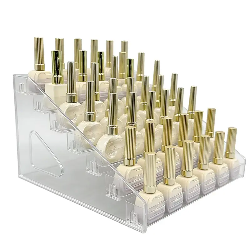 Nail Art Tool Display Stand, Nail Polish Gel Storage Box, Beauty Salon Eyeshadow Cosmetics Desktop Organizer, Makeup Organizing Case, Multilayer Storage, Beauty Supplies Organizer, Durable Storage Organizer, Cosmetic Organizers