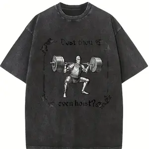 Comfort Colors Funny Gym TShirt, Dost Thou Even Hoist, Medieval Knight T-Shirt, Ren Faire, Funny Medieval Tee, Funny Gym T-Shirt, Gym Rat Gift