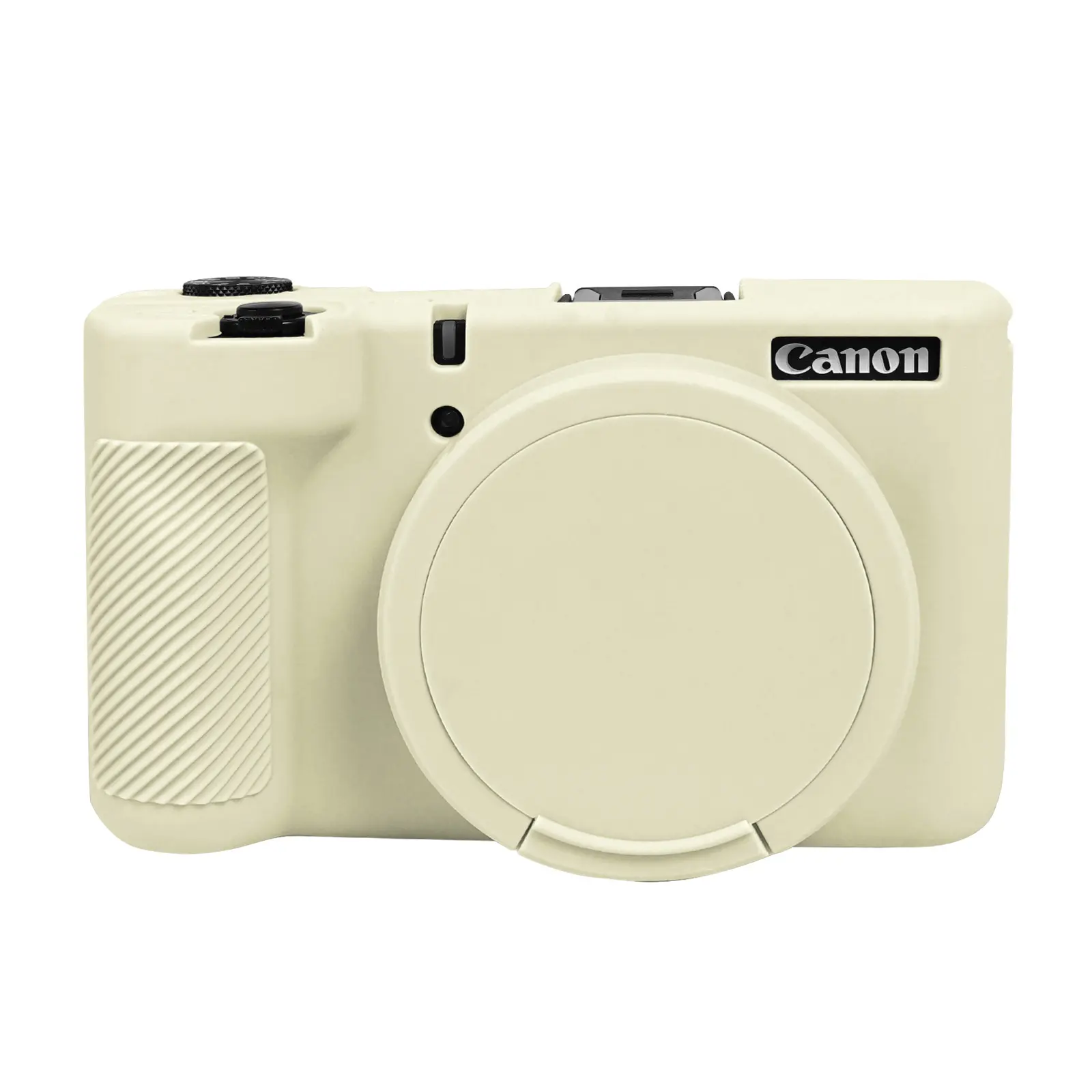 Easy Hood Camera Case for Canon PowerShot V1, Scratch-Proof Silicone Protective Cover with Removable Lens Cover, Soft Protector Lightweight Carrying Body Skin for Canon V1 Digital Camera - (Case Only)