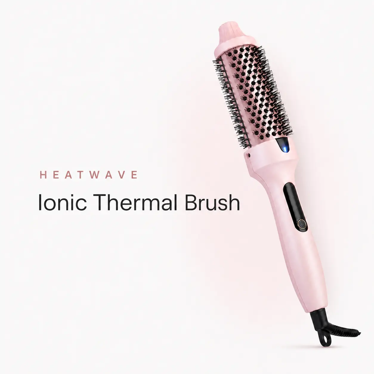 Boost 1.5 inch Heated Round Brush,Thermal Brush,Dual Voltage, Pink, Less Damage,  Hair Heated Curler Brush,Negative Ions Single,for wavy hair,hairstyling,long-lasting wave,Detangler Straightening,summer vibes,Crimper Curling Irons,father'sday