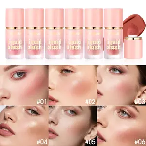Mist color silky smooth powder blusher liquid, Glow, lightweight, durable, waterproof, anti smudge, non peeling, natural makeup effect, Lightweight Natural Look