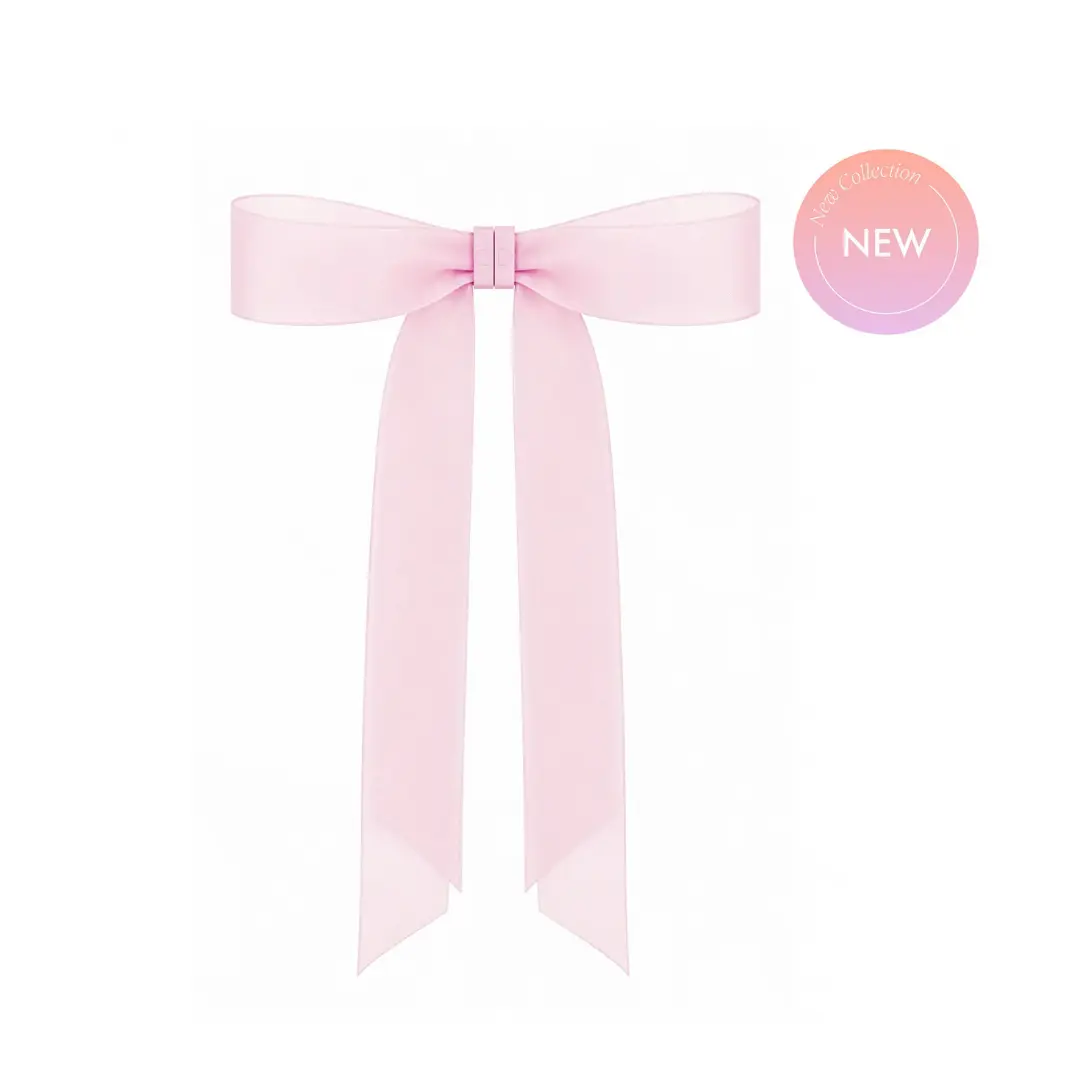 DAFNI KLIX - THE PRINCESS BOW - Baby Pink Hair Clip