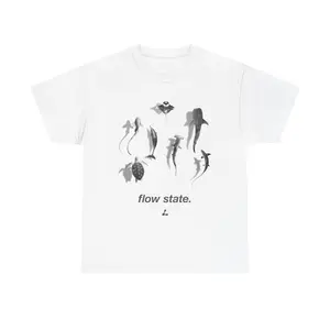 Flow State Shirt - Shark, Turtle, Dolphin, Hammerhead, Ray book merch
