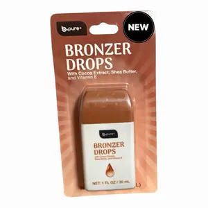 Bronzer Drops with cocoa extract, Shea, butter, and vitamin E