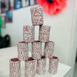 Tequileros Talavera mexicano tequila shot set of 4