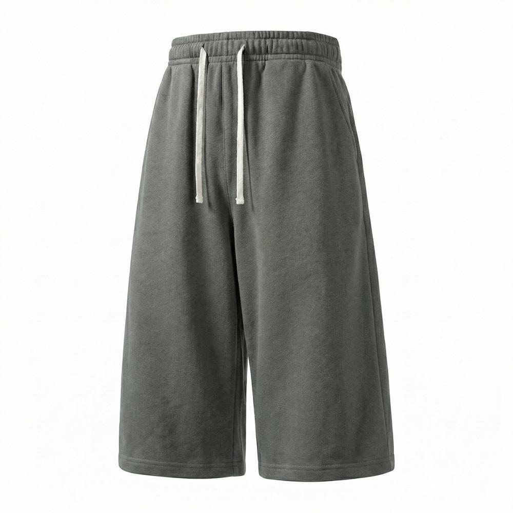 3-pack men’s casual athletic shorts, loose and versatile outdoor shorts, solid color with a simple drawstring design, suitable for everyday commuting and running.