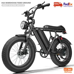Electric Bike, Peak Power 1500W, 28 MPH Range 30-50 Miles,16/20"×4.0" Fat Tires Full Suspension ebikes Adults Up to 400 lbs,  48V 18Ah Removable Battery E-Bike, LED Headlights, Electric Bicycle