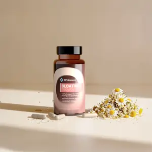 O'blossom bloating banish – Fast Bloating & Gas Relief, Multi-Enzyme Digestive Support for Post-Meal Comfort & Gut Health – Gluten-Free Vegan Non-GMO – 30 Capsules