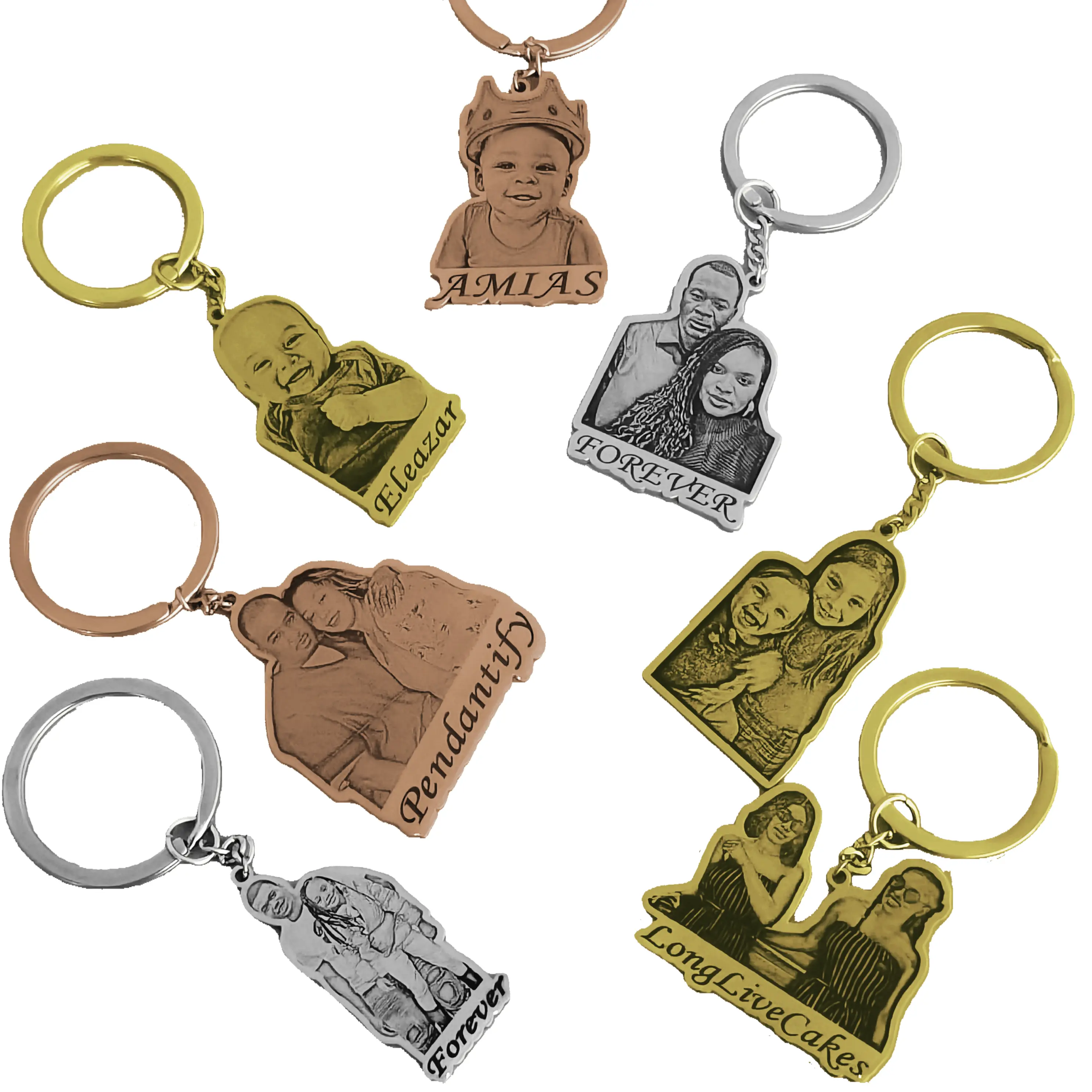 Custom Photo Engraved Keychain