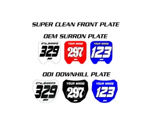 Super Clean Surron / ODI Front Plate Decals