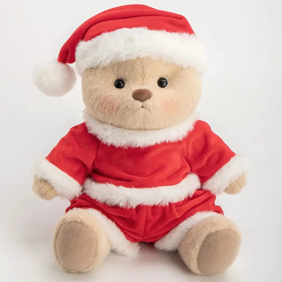 Getahug 12-Inch Christmas Santa Claus Stuffed Toy, Handcrafted Jointed Super Soft Fluffy Huggable Filled Toy, Holiday Gift with Tips: Groom It, Avoid High Temperatures, Avoid Strong Oxidizing Agents