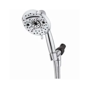 212 MAIN 5 in. 1.8GPM Amplified Brushed Nickel Shower Head, Bathroom Fixtures Shower Heads for Home Improvement, Handheld Shower