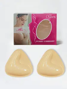 Women's Geometric Design Self-Adhesive Bikini Triangle Chest Pads, Waterproof Bra Pads, Invisible Thickening Enhancer for All Seasons Casual Wear