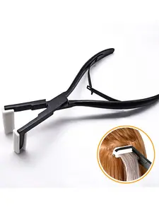 Tc Hair Extension Pliers with Non-Slip Handle, Essential Tool for Applying Hair Extension Glue Strips, Professional Hair Styling Tool