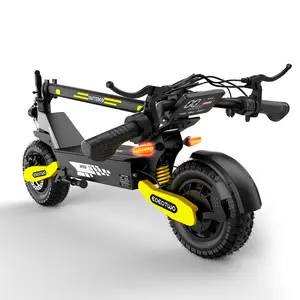 EOEOTWO Electric Scooter for Adults 25/40 Miles Range 28 MPH Speed 1200W Motor Foldable 11-Inch Off-Road Tires Turn Signal Lights Double Suspension Brakes
