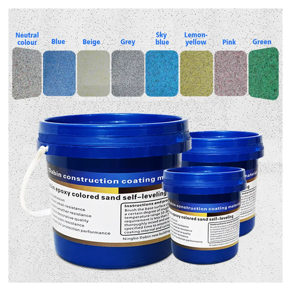 Epoxy Floor Paint - New Waterproof Epoxy Flooring for Basement, Garage - High-Glossy Marble Effect Coating for Home Supplies Use