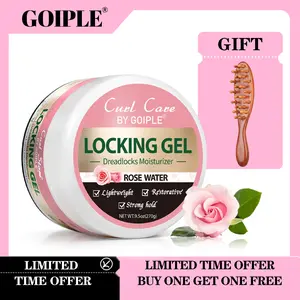 Locking Gel and Loc Brush for Styling and Securing Locs with Rose Water Moisturizer Lightweight Restorative Strong Hold