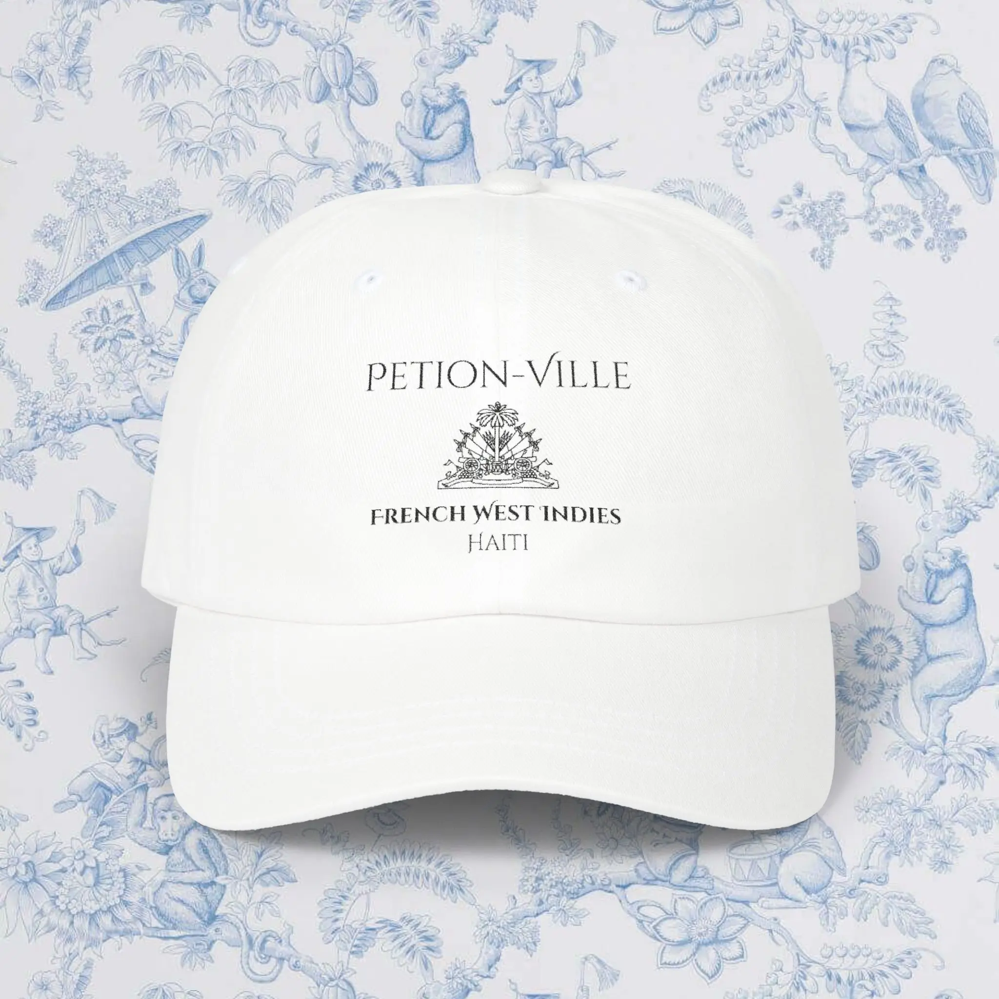 Embroidered Classic Dad Cap, Haiti Hat, Petion Ville French West Indies, Baseball Cap, Dad Hat, Unisex Fashion Accessories, Summer Hat,