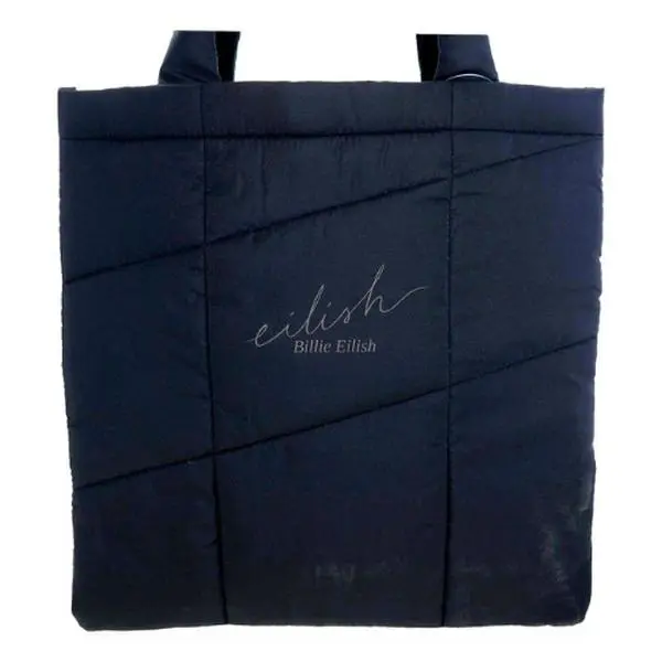 Billie Eilish Quilted Shoulder Tote Bag for Women - Casual Everyday Women's Fragrance Accessory for Carrying Items, Shoulder Totebag, Quilted Design