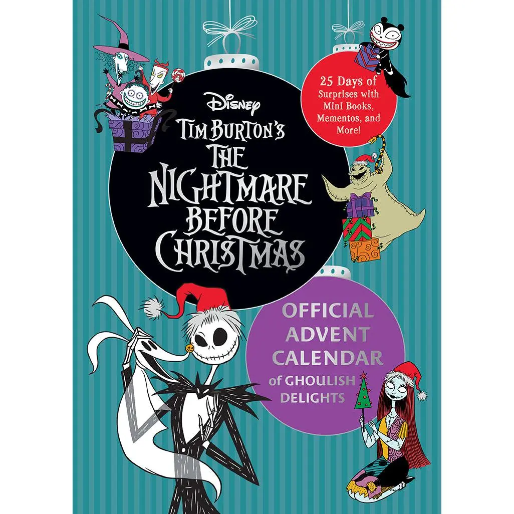 Tim Burton's The Nightmare Before Christmas Official 25-Days Advent Calendar - Ghoulish Delights Collectibles, Mini Books, Ornaments, Holiday Decor, Note Cards for Children's Book Lovers (Children's Literature & Art)