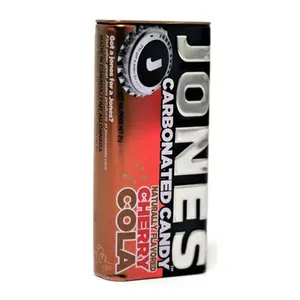 Jones Soda Carbonated Candy - Cherry Cola Tins: 8-Piece Box