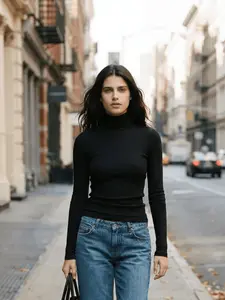 Ribbed Turtleneck Ribbed Turtleneck