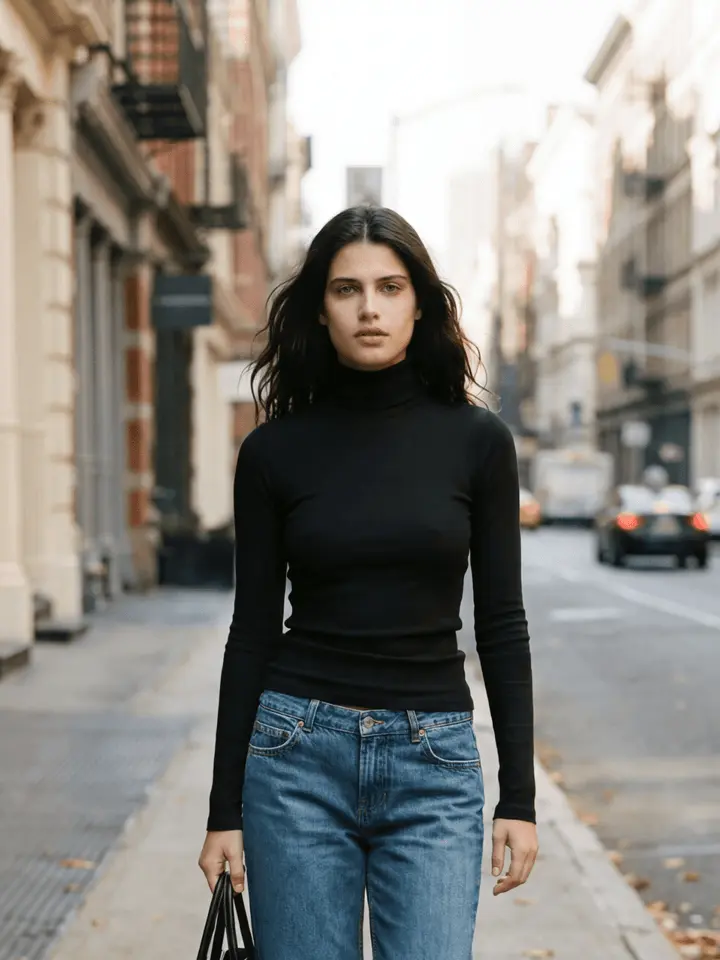 Ribbed Turtleneck Ribbed Turtleneck
