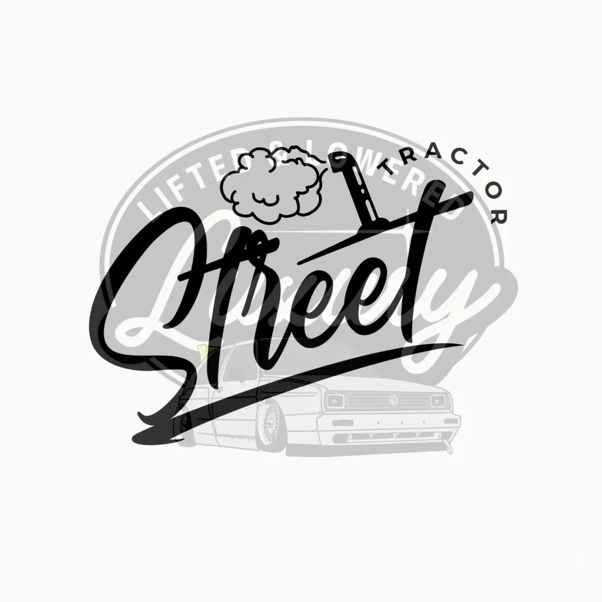 Street Tractor Truck Decal - Permanent Vinyl