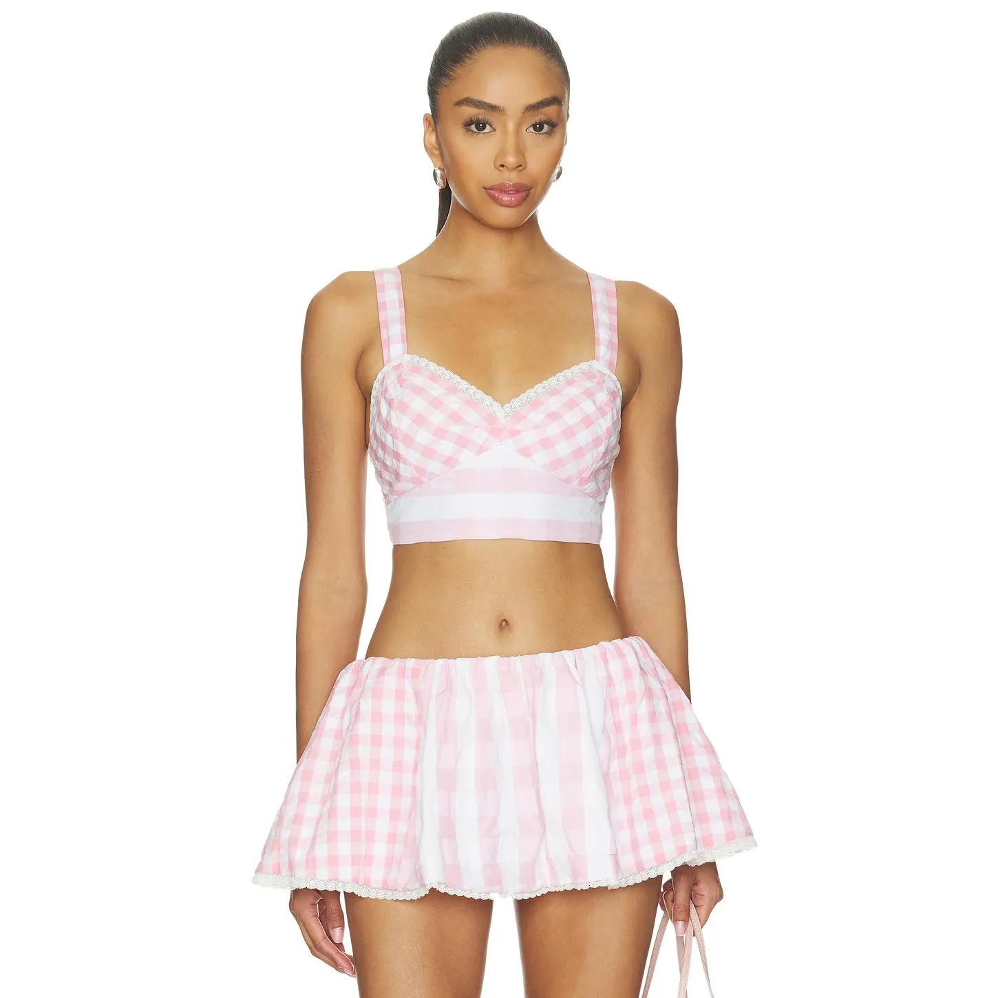 LoveShackFancy Ricky Top in Watermelon Waves