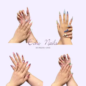 Press On Nails DreamWear Collection – 100% Handcrafted 3D Press-On Nails | Reusable, Long-Lasting, Salon-Quality