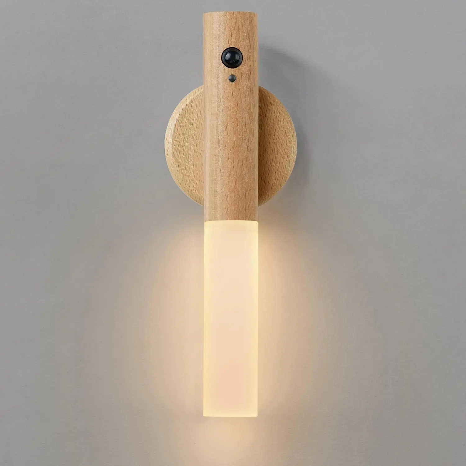 Battery Operated Wall Sconces, Motion Sensor Night Light Magnetic Wall Light Rechargeable Wall Sconce, Peel and Stick Sconce Lights for Bedside Stair Hallway