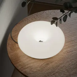 2026 New Style Lighting LED Table Lamp Modern Orange Donut Touch Light with Touch Switch Adjustable Brightness & Color Temperature USB Rechargeable for Bedroom Desk or Ambient Decor Playful Design