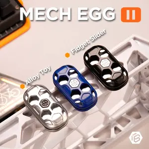 Mech Egg II, Fidget Toy for Adults, Stress Relief Fidgeting, Alloy Finger Position Limiting Slider, Stress Relief Desk Toy, Halloween Party Goodies, Christmas Gifts, Party Favors