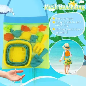 Children's foldable beach bucket toy, telescopic square and round bucket with shovel, storage for digging, playing with sand and water