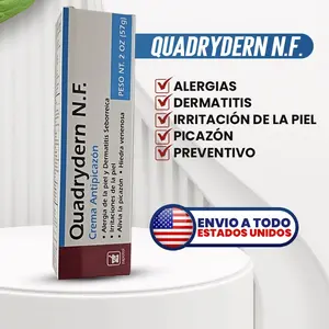 Quadrydern Anti-Itch Cream, Dermatitis Relief Skincare Treatment for Personal Care