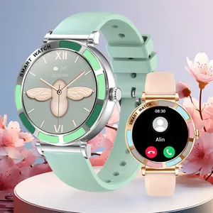 Women's Smart Watch Fitness Tracker, 1.27" Round Screen, 290mAh, IP67 Waterproof, With 100+ Sports Modes, Pedometer, Wireless Call, Message Push, DIY Watch Dials, Female Multifunction Sports Watch, Compatible For IPhone/Android Phones, Fitness Smartwatch